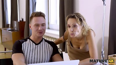 MATURE4K. porn industry star invited repairman to be exceptionally poked by suspended man