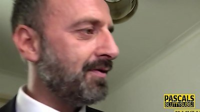 elderly victim gets deep throated and nailed